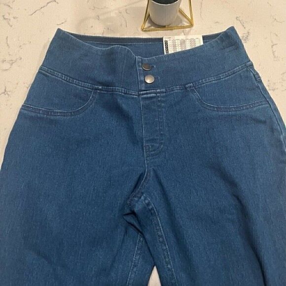 New HUE Women’s Original Smoothing Denim Leggings pants blue XS - Picture 4 of 5
